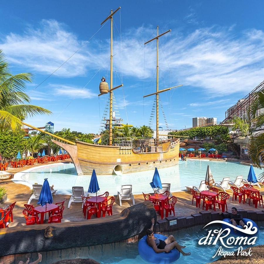 Aparthotel - Piazza Diroma - Com Ingressos Do Acqua Park Todos Os Dias Caldas Novas